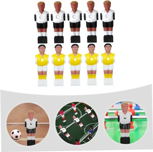 Vista 2 de BESPORTBLE Fútbol de mesa accesorio 10 unids resina jugador de fútbol figuras para futbolín juguete fútbol máquina piezas