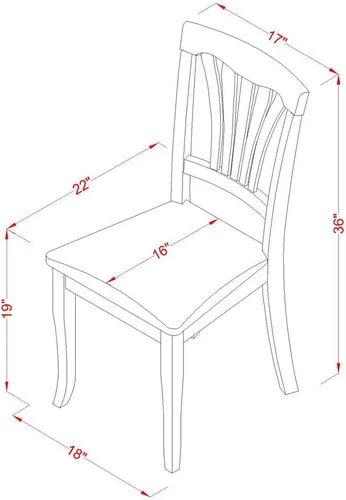 Vista 7 de East West Furniture POAV5-SBR-C - Juego de comedor de 5 piezas para 4 personas, incluye una mesa de comedor ovalada con hojas de mariposa y 4 sillas