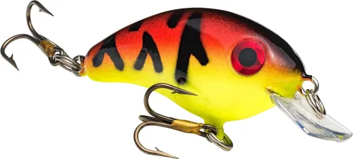 Vista 15 de Strike King Señuelo de pesca Bitsy Pond Minnow Crankbait, 3/32 oz, irresistible para los peces Chartreuse con espalda negra