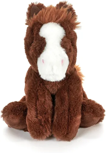 Vista 2 de The Petting Zoo - Peluche de caballo flácido, juguete de peluche para niños, animales salvajes Wild Onez, juguete de peluche de caballo 8 pulgadas