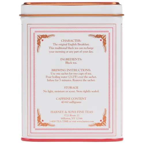 Vista 2 de Harney & Sons Té negro, desayuno inglés, 20 sobres
