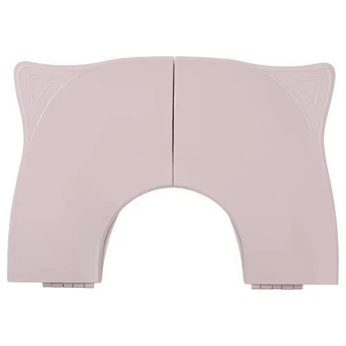 Vista 2 de THREE LITTLE TOTS - Asiento portátil moderno y seguro, asiento de entrenamiento plegable de viaje rosa rubor para niñas y niños, se adapta a