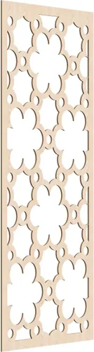 Vista 157 de 9 3/8"W x 24 3/8"H x 1/4"T Southgate Decorativos Paneles De Pared De Madera Calado, Abedul