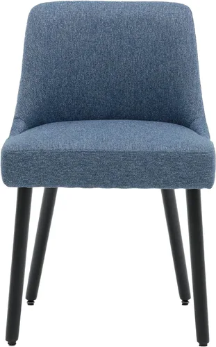 Vista 2 de MINCETA Dining Chair,Morden Upholstered Kitchen Chair with Wood-Leg for Kitchen,Set of 2,Performance Fabric in Navy
