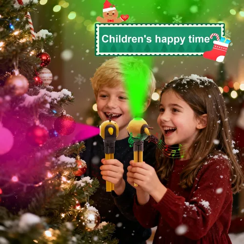 Vista 2 de Linterna de Navidad para niños, juguete de regalo - Papá Noel, pulpo plegable con soporte, LED con 8 modos de color y 8 canciones, regalo para niños