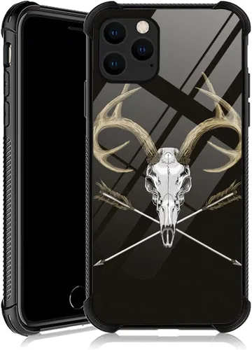 Vista 13 de DJSOK Funda compatible con iPhone 11, diseño con patrón de parachoques trasero, esquinas reforzadas antiarañazos, caver de TPU suave, fundas
