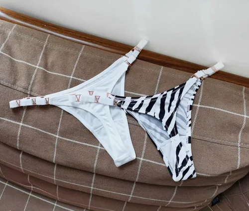 Vista 8 de Meshal Tanga sexy para mujer, bragas de algodón, con espalda en T, 5 unidades, hipster