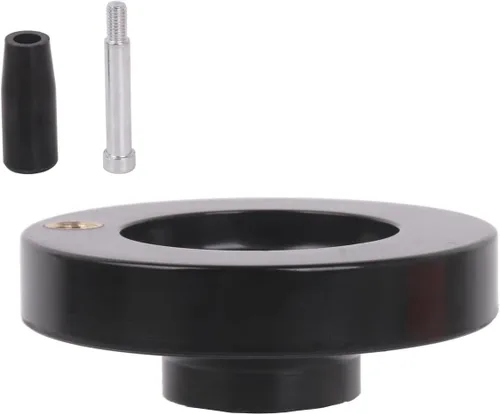 Vista 4 de Hand Wheel 63MM OD 8MM Mounting Hole Machine Key Fixing Bakelite Revolving Handle for Industrial Machinery