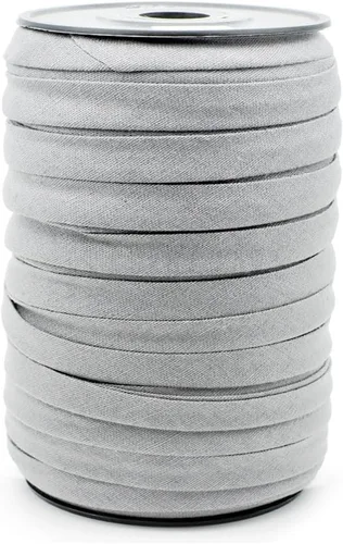 Vista 12 de CRAFTMEMORE Cinta al bies de doble pliegue de 1/2 pulgada, de lino y algodón, hecha en Japón, cinta de encuadernación para costura, dobladillo Negro