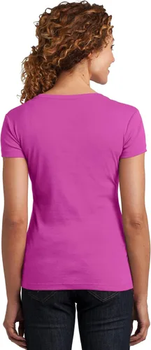 Vista 3 de District Made - Camiseta con cuello en V para mujer
