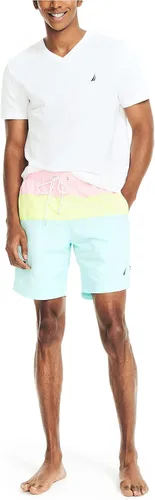 Vista 4 de Nautica Natación de secado rápido con bloques de color estándar de 8 pulgadas para hombre