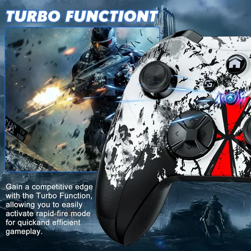Vista 5 de Gamrombo Wireless Controller Replacment for Xbox Special Edition Wireless Gaming Controller,Compatible with Xbox One,Xbox Series XS,X,PCSteamMac