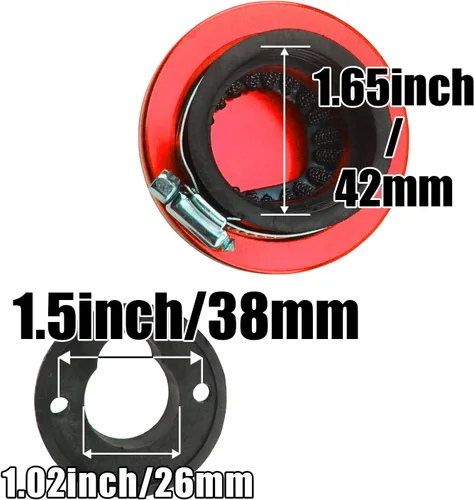 Vista 3 de Carburador para motor de 43cc - 47cc 49cc 2 tiempos Mini Moto ATV Quad Go Kart ciclomotor cortador de cepillo Minimoto X1 X2 X6 X8 Pocket Dirt