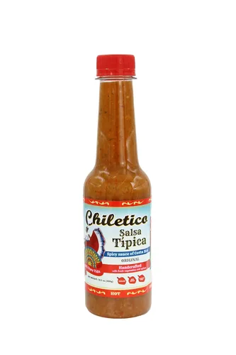 Vista 9 de Chiletico - Salsa Caribeña de Costa Rica - Caliente, 10.5 fl oz, paquete de 1