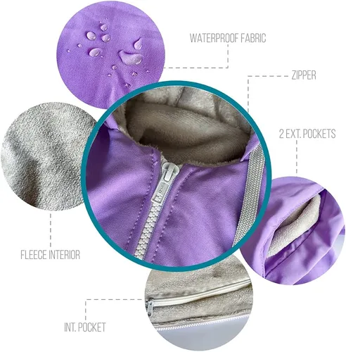 Vista 3 de MACAR Parka deportiva POLAR, chaqueta para adultos y niños. Unisex. Tejido impermeable en el exterior y cálido forro polar en el interior.