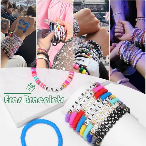 Vista 5 de PCGJICZ Juego de 11 pulseras inspiradas en Taylor de 1989, pulseras inspiradas en el álbum de Taylor y amantes de la música, regalos para fanáticos