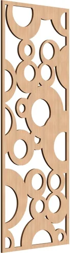 Vista 33 de 9 3/8"W x 24 3/8"H x 1/4"T Farwell Decorativos Paneles de Pared de Madera Calado, Hickory