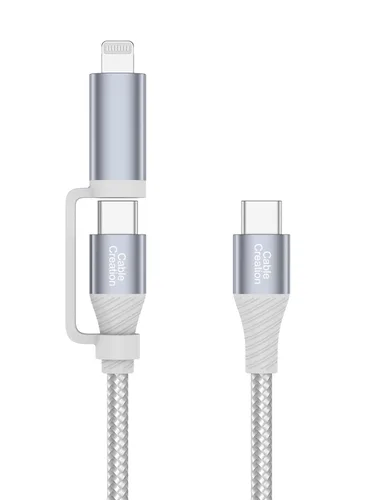 Vista 9 de [Certificación Apple MFi] 2-en-1 Lightning Cable de carga a USB con sincronización de datos, Lightning Micro USB 2-en-1 para iPhone 6 6S 6Plus iPad