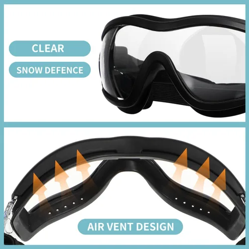 Vista 5 de ULTECHNOVO Gafas para mascotas resistentes al viento, para caminar al aire libre, correr y deportes, gafas protectoras contra los rayos UV