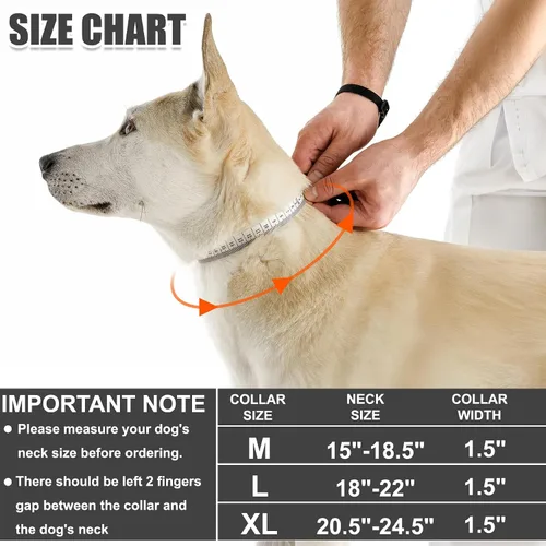 Vista 5 de KCUCOP Collar táctico para perro, collar militar con asa, collar K9 grueso, ajustable, resistente, para perros grandes y medianos (negro, L)