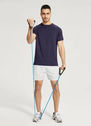 Vista 6 de BALEAF Camisetas de correr para hombre, manga corta, secado rápido, protección solar, UPF 50+, absorben la humedad