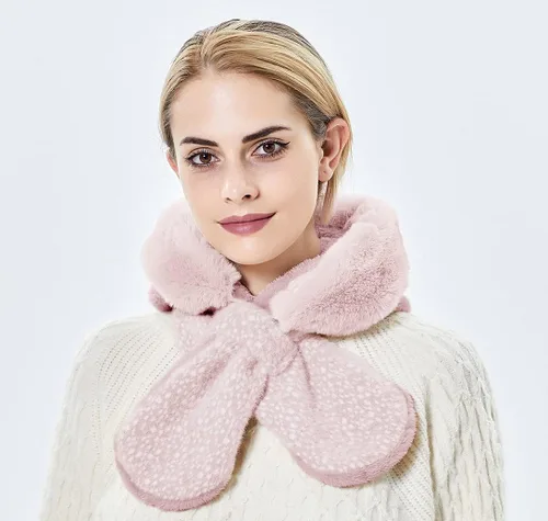 Vista 27 de Gorros de invierno para mujer, pasamontañas, bufanda, para clima frío, conjunto para mujer, gorro con capucha