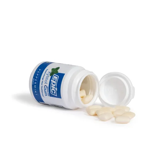 Vista 8 de Epic - Chicle de 100% xilitol sabor menta piperita, sin azúcar, sin aspartamo, chicle dental que apoya la salud bucal y el aliento fresco - 50 piezas