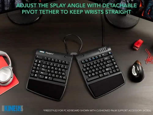 Vista 5 de Kinesis Teclado ergonómico Freestyle2 para PC (separación extendida de 20")