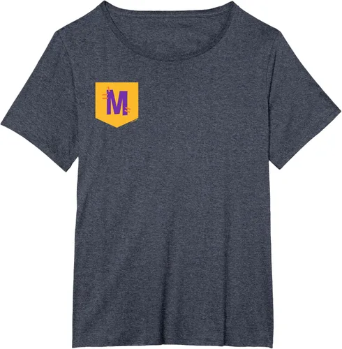 Vista 12 de Blippi Meekah - Camiseta oficial con logotipo de bolsillo Azul Jaspeado