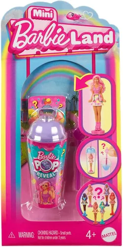 Vista 5 de Barbie Mini muñeca Barbieland Reveal Figura, modelo aleatorio