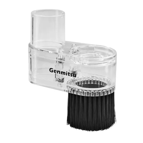 Vista 6 de Genmitsu 40 brocas de fresado CNC para fresado de extremo (2 flautas, vástago de 1/8") + zapata de polvo transparente para enrutador CNC serie 3018