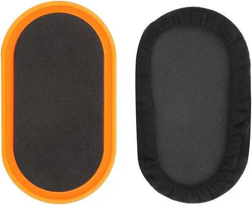 Vista 9 de Juego de 2 discos deslizantes de núcleo de ejercicio, diseño ovalado ergonómico, para yoga, pilates, entrenamiento de fitness en casa, entrenamiento