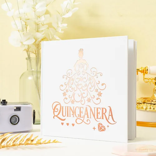 Vista 5 de Calculs Libro De Firmas para Quinceañera Libro de Visitas Mis Membrillo 15 Cumpleaños Libro de imágenes centros de mesa para 15 años quinceañeras