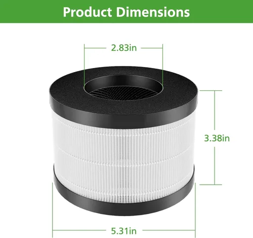 Vista 6 de Filtro AP01 solo compatible con el purificador de aire Himox AP01(H01), filtración de 3 etapas de alta eficiencia para filtro de repuesto Himox