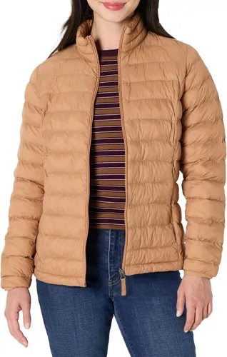 Vista 14 de Amazon Essentials Chaqueta acolchada ligera de manga larga resistente al agua para mujer (disponible en tallas grandes)