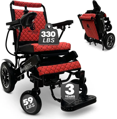 Vista 10 de Majestic IQ-8000 - Sillas de ruedas eléctricas para adultos, silla de ruedas eléctrica plegable y ligera, silla eléctrica plegable para personas