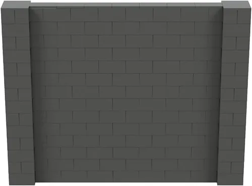 Vista 41 de EverBlock Kit de pared de 5 x 4 pies Bloques de construcción modulares Sistema de pared para edificios, pantallas y estructuras Divisor