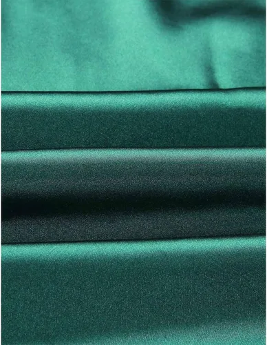 Vista 5 de xxxiticat - Vestido con tirantes delgados, de satén, sin mangas, para cócteles, playa y fiestas, con cuello caído, vestido de longitud media