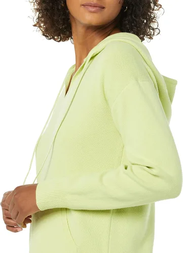 Vista 5 de Daily Ritual Women's Ultra-Soft Milano Stitch Drawstring Hoodie Sweater