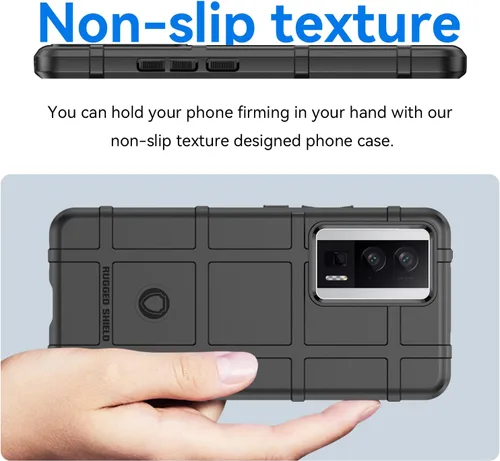 Vista 4 de Funda delgada para Xiaomi Poco F5 Pro, funda para Redmi K60/K60 Pro, resistente funda duradera para exteriores con protección de grado militar a