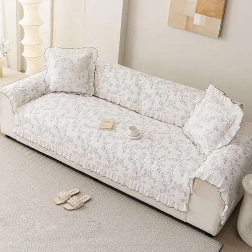 Vista 8 de Fundas para reposabrazos de sofá, fundas de algodón con estampado floral bohemio para sofá, fundas antideslizantes para sillón, almohadillas
