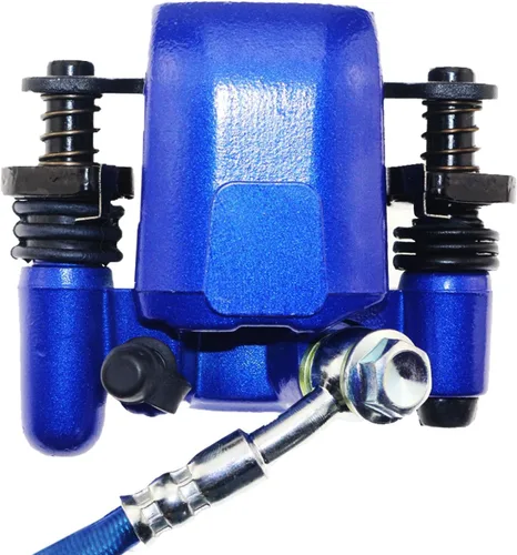 Vista 6 de PRO BAT Kit de pinza de cilindro maestro de montaje de freno hidráulico trasero con pastilla de freno extra para cuatrimoto Baja para go kart, Azul