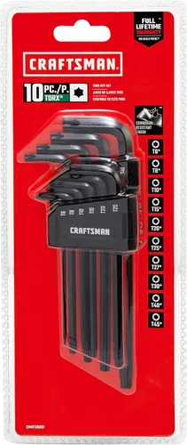 Vista 4 de CRAFTSMAN Juego de llaves hexagonales Allen con extremo de bola, Torx, 10 piezas (CMHT26031)