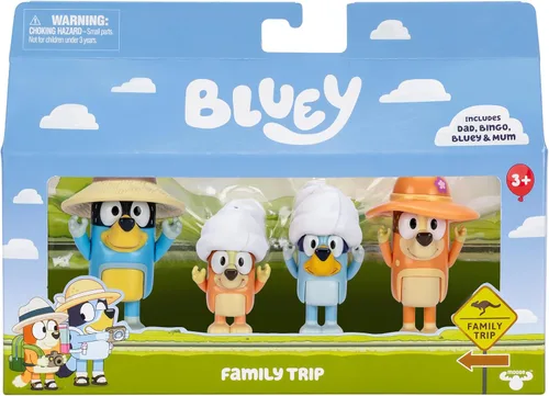 Vista 10 de Figuras de Super Fan de Bluey para Niños Pequeños, Juego de 11 Personajes con Figuras Exclusivas, Incluye Figuras para Niños Pequeños de Bluey