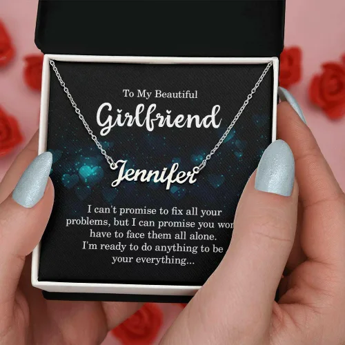 Vista 4 de Para El Amor De Mi Vida Cadena - Regalos Para El Día De La Madre Personalizadas, Regalos Personalizados Para Hija, Regalos Para Mi Novia Para