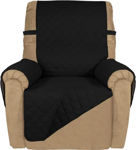Vista 149 de PureFit - Funda de sofá acolchada reversible, protector de muebles impermeable, funda de sofá lavable con espuma antideslizante y correas elásticas