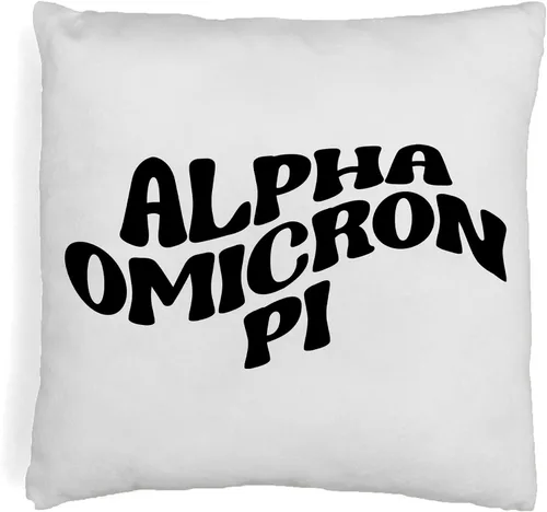 Vista 48 de sockprints Mod Alpha Chi Omega - Funda de almohada de 18 x 18 pulgadas, fundas de almohada de hermandad de mujeres - Almohada decorativa