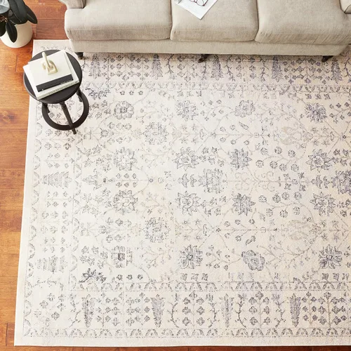 Vista 6 de nuLOOM Alfombra vintage tribal Bessie de 8 x 10, color plateado