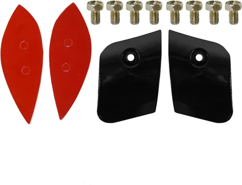 Vista 5 de Compatible con Honda Civic Hatchback 2016 2017 2018 2019 2020 2021 2 tonos rojo negro tipo R estilo alerón necesita montaje simple