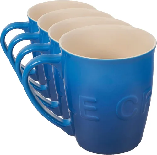 Vista 6 de Le Creuset - Taza de cerámica extra grande de 20 onzas con logo, alcachofa